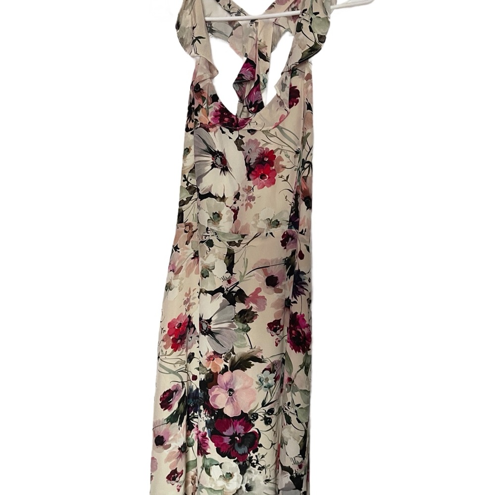 Amour vert silk floral dress